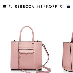 Rebecca Minkoff pink mini MAB tote